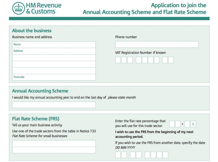 vat600aafrs Combining the VAT Flat Rate and Annual Accounting Schemes