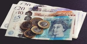 old 5 pound note