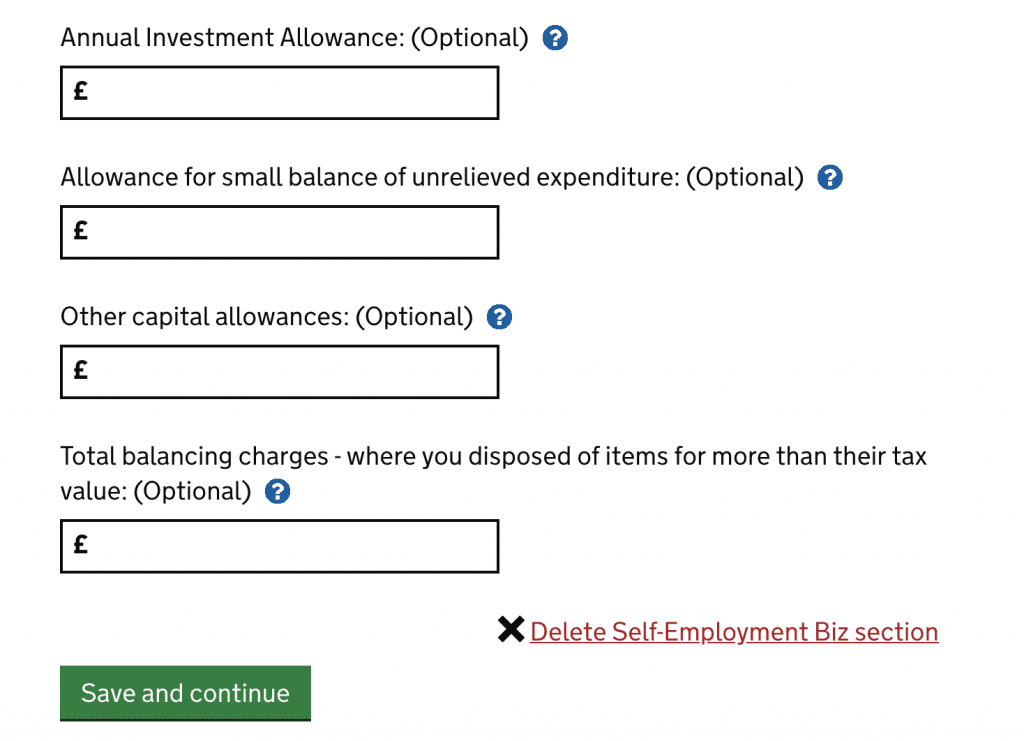 Capital allowances