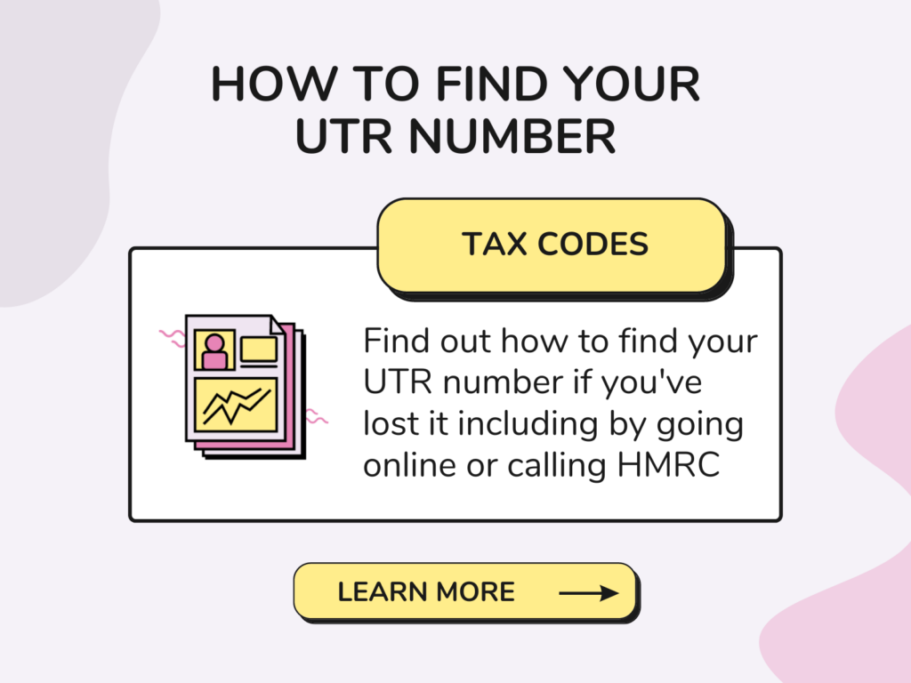 find utr number online