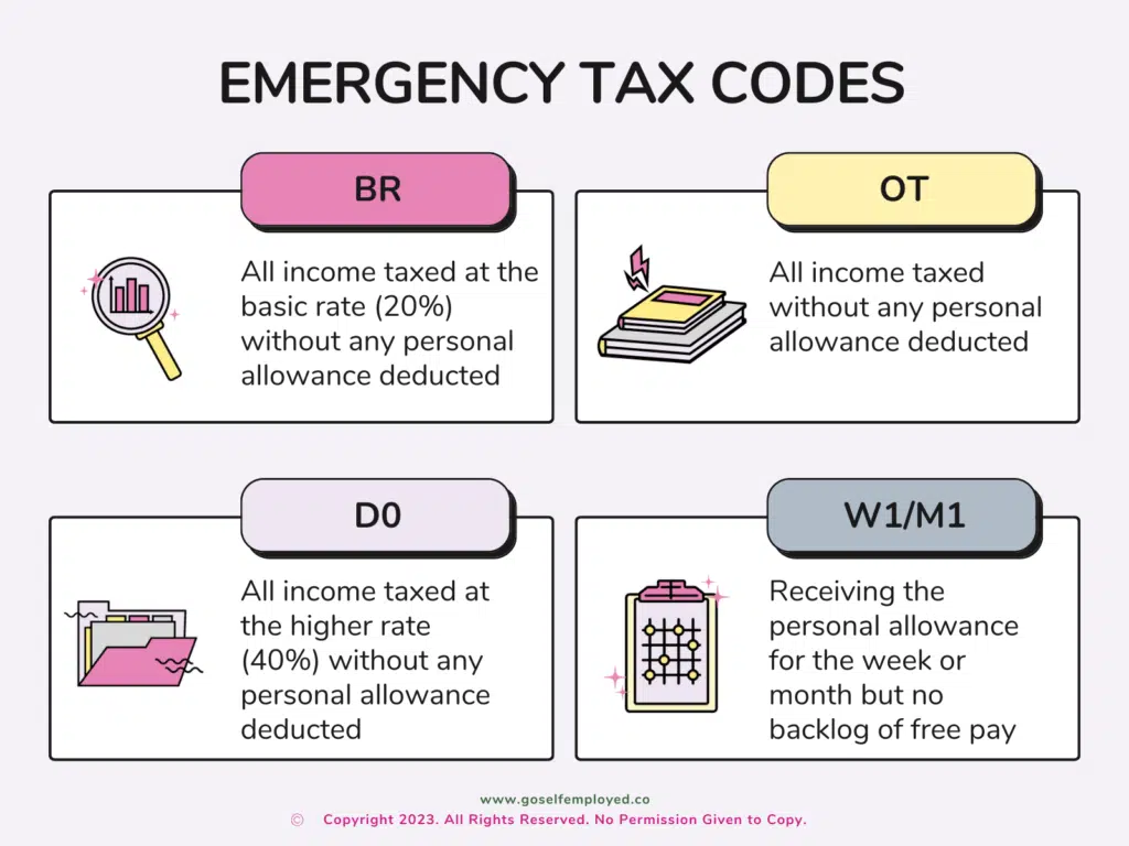 emergency tax codes